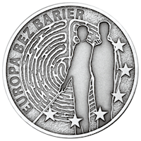 Moneta 10 zł Europa bez Barier - Rewers